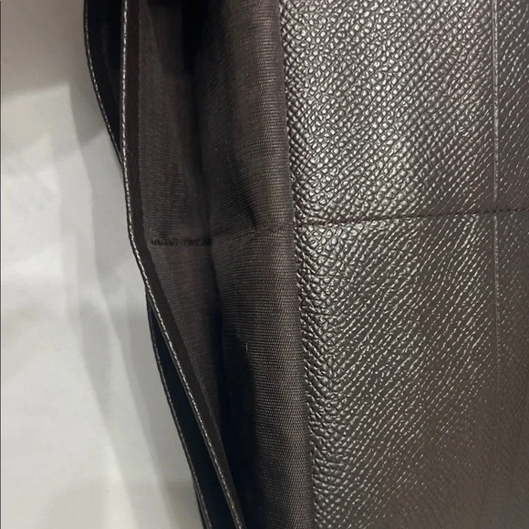 Bvlgari Long Trifold Brown Wallet with Gold Accent EUC - Picture 12 of 15